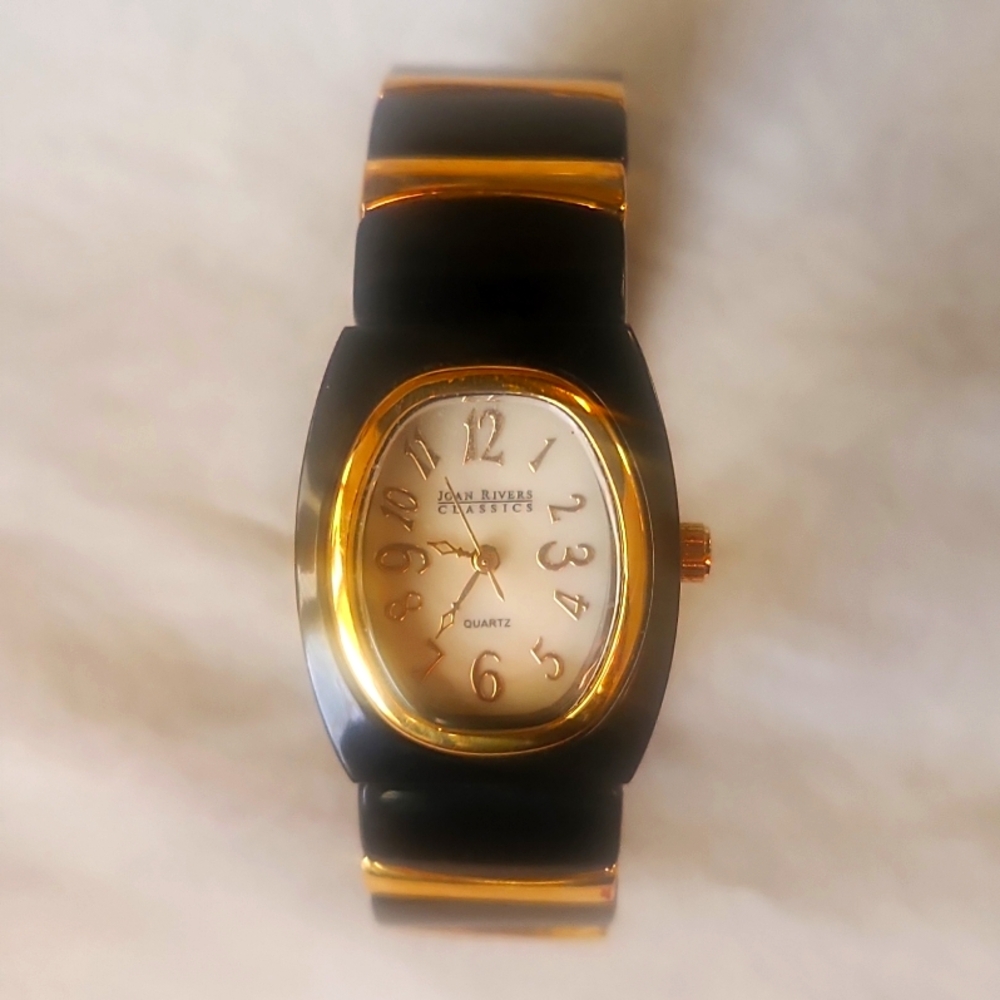 Joan Rivers classics quartz, watch Black & gold Vintage